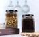Star Cook Square jar with black sealed metal regular lid (8oz/200ml), sealed transparent glass jar, used as dessert, coffee beans, seasoning, honey, jam, jelly, total 12 jars
