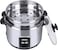 Nobel Rice Cooker, Stainless Steel, 2.8 Litres, NRC280S, Tempered Glass Lid
