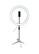 Docooler - LED Photography Ring Light With Stand Set 10inch White/Black