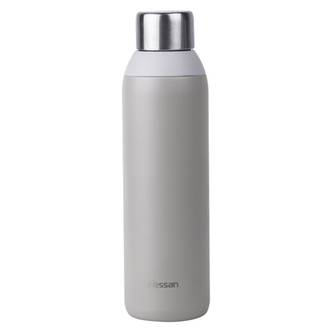 Nessan Double Wall Stainless Steel Vacuum Bottle Beige 600ml