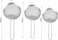 Lavish Tea Strainer 7cm 8cm 10cm Stainless Steel, 3 Pcs Sifting Loose Tea Cocktail Juice Oil Flour Spices Cooking Baking Sifter