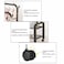 Uujuly Clothes Drying Rack, 120x59x155cm 2 Layers Clohtes Hanger Racks with 2 Layers Shoe Racks(Black)