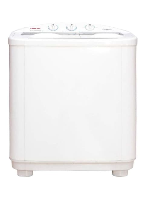 Nikai Semi Automatic Top Loading Washing Machine 7Kg NWM700SPN White (Installation not Included)