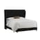In House Roma Velvet Bed Frame - Queen - 200x140 cm - Black