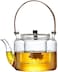 Jjone Glass Teapot, 1000ml Heat Resistant Tea Pot, Stovetop Safe Glass Teapot, Teapots With Removable Tea Infuser, Blooming And Loose Leaf Tea Maker, 2-in-1 Tea Kettle And Tea Maker (A)
