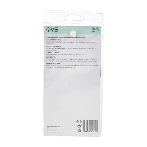 QVS Pedicure Set Multicolour 5 PCS