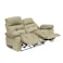 In House Velvet Double Recliner Chair - Dark Ivory - NZ60