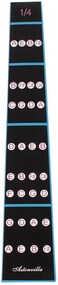 Mike Music 4, 4 Violin &amp; 1, 4 Viola Fiddle Finger Guide Fingerboard Sticker Label Intonation Chart Fretboard Marker For Practice