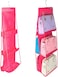Blooming Time 6 Pocket Large Clear Purse Handbag Hanging Storage Bag Organizer