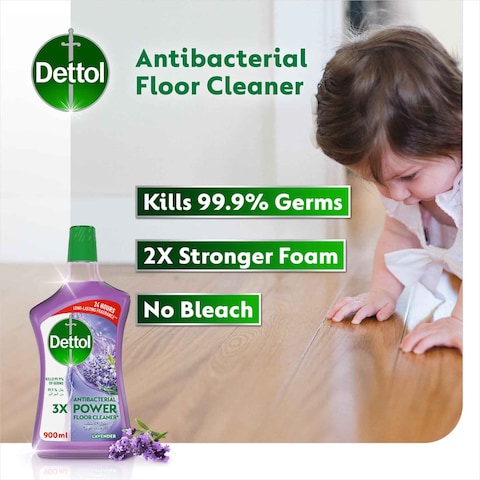 Dettol Lavender 3X Power Antibacterial Floor Cleaner, 900ml