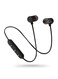 Generic Wireless In-Ear Neckband Headset With Microphone Black