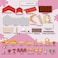 Fitto 4 Rooms huge 2 story dollhouse Playset, Playset Girls Dollhouse, with 1 Doll 1 Dog Furniture Toy Accessory, Toys Set for Age 3-9 Toddlers Kids Girls, Peach