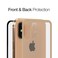 Amazing Thing iPhone XS / X Special Edition FRONT Screen and BACK Tempered Glass Protector with Lens Protection - BEIGE (for GOLD iPhone)
