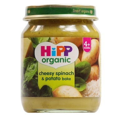 Hipp Organic 4+ Month Cheesy Spinach And Potato Bake Baby Food 125g