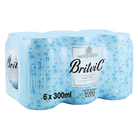 Buy Britvic Soda Water 300ml Pack of 6 in Saudi Arabia