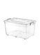 هوبي لايف صندوق تخزين هوبي لايف رولر مستطيل شفاف 50 لتر