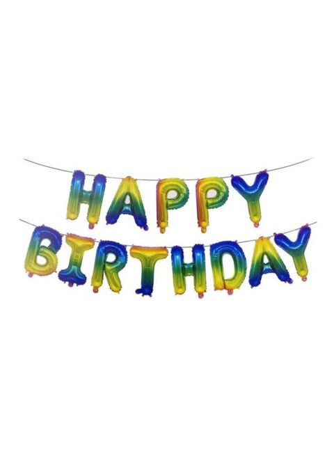 Generic Decorative Happy Birthday Banner Balloon Set