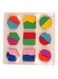 Generic Wooden fraction shape puzzle toy A63a