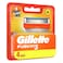 Gilette Fusion Razor Blades - 4 Blades