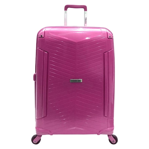 Track Reward 4 Wheel Hard Casing Check-In Trolley Pink 68cm