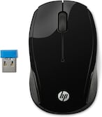 Buy HP 200 Wireless Optical Mouse Black in UAE