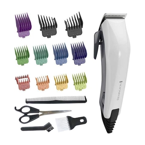 Remington Corded Colour Cut Hair Clipper - White - HC5035