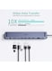 CHOETECH 11 in 1 USB-C Multiport Docking Station for Apple Macbook Pro/Air &amp; Type-C Compatible Devices Grey