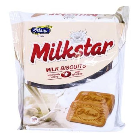 Manji Milkstar Milk Biscuit With Glucose 200g