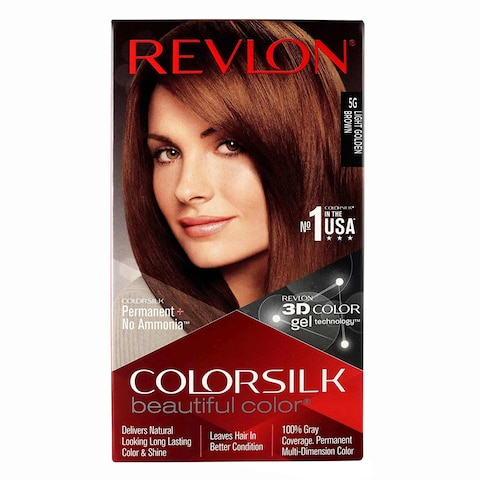 Revlon Colorsilk Permanent 3D Hair Color 57 Lightest Golden Brown