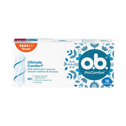 OB Pro Comfort Super Tampons 16pcs