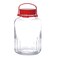 Pasabahce Harvest Glass Pickle Jar Clear And Red 3L