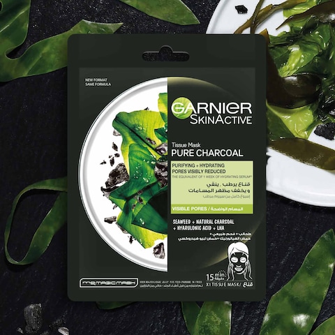 Garnier SkinActive Pure Charcoal Tissue Mask White