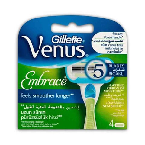 Gillette Venus Embrace Razor Blades Refill 4 Pieces