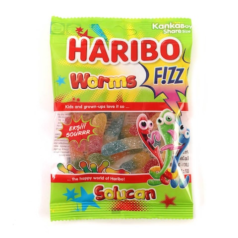 Haribo Fizz Worms Jelly 70g