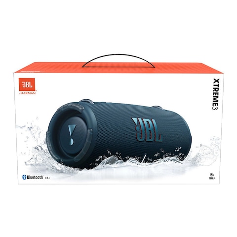 JBL Xtreme 3 Portable Bluetooth Speaker Waterproof With Massive JBL Original Pro Sound and Immersive Deep Blue