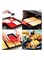 Generic Waffle Baking Mould Red 27X18X2Centimeter