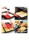 Generic Waffle Baking Mould Red 27X18X2Centimeter
