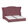 In House Taj Mahal Velvet Bed Frame - Single - 200x90 cm - Dark Pink