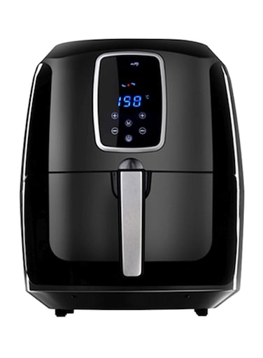 السيفيليك مقلاة هوائية كهربائية صحية للقلي/ الشواء/ الخبز/ التحمير، سعة 6 لترات وقدرة 1800 وات لتر AL7202 أسود