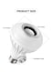Generic LED Bluetooth Speaker Bulb With Remote Control Multicolour 12watts