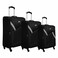 VIP Verona 4 Wheel Soft Casing Luggage Trolley 45+69+80cm Black