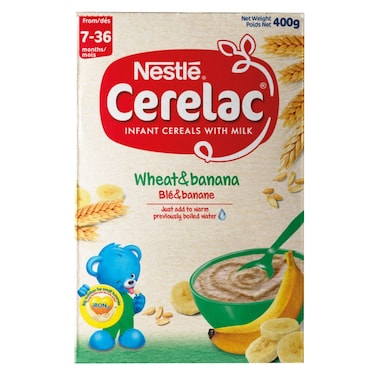 Nestle Wheat And Banana Cerelac 400G
