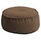 In House Round Decorative Linen Bean Bag - 70x25 cm - Brown
