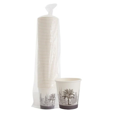 Modern Dubai Paper Cups Multicolour 207ml 50 PCS