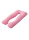 Generic - U-Shaped Maternity Pillow Cotton Pink 140x80centimeter