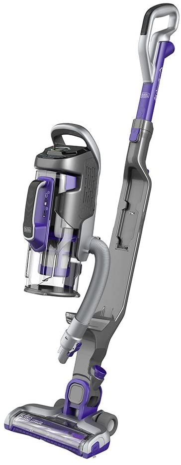 Black+Decker Multipower Pet Cordless 2-in-1 Stick Vacuum with Removeable Hand Vacuum, Purple - CUA525BHP-GB