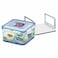 Lock &amp; Lock Square Plastic Food Container - 1.2 L  - Clear