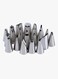 Generic 24-Piece Cake Decorating Icing Piping Nozzles Set Silver
