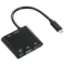 HAMA 135729 4IN1 USB-C MULTIPORT ADAPTER FOR 2XUSB 3.1,HDMI&trade;&amp; USB-C(DATA)