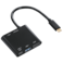 HAMA 135729 4IN1 USB-C MULTIPORT ADAPTER FOR 2XUSB 3.1,HDMI&trade;&amp; USB-C(DATA)